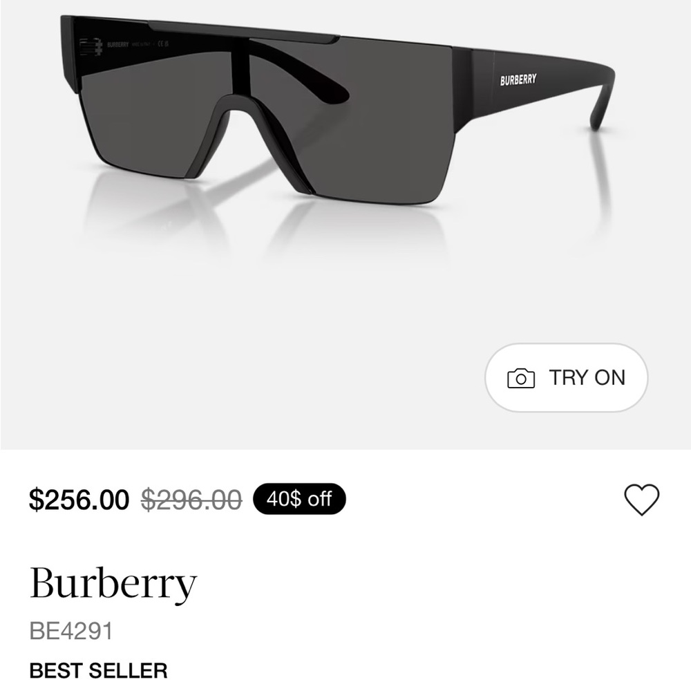 Burberry Black Sunglasses